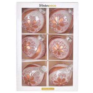 Елочные ПЭТ шары Eterna: Everfrost Garden 10 см, 6 шт Winter Deco фото 8