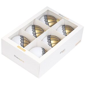 Елочные ПЭТ шары Eterna: Auroras Embrace 10 см, 6 шт Winter Deco фото 3