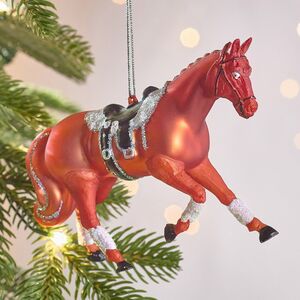 Елочная игрушка Конь Амадео - Gamberale 12 см, стекло