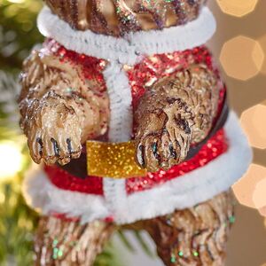 Елочная игрушка Кот Гаспар в жилетке 12 см в подарочной коробке, стекло Winter Deco фото 4