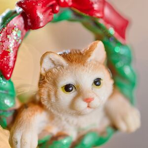 Елочная игрушка Кот Джерри на венке 9 см Winter Deco фото 4