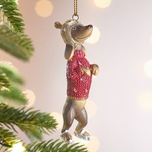 Елочная игрушка Такса Ларри 10 см Winter Deco фото 1