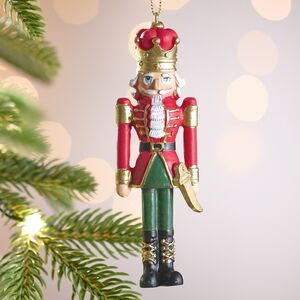 Елочная игрушка Щелкунчик из Страны Сладостей 13 см, красный Winter Deco фото 1