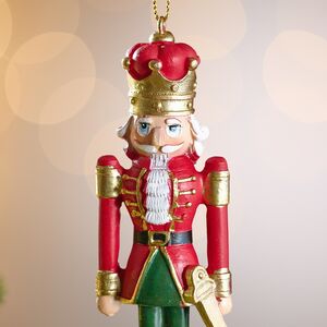 Елочная игрушка Щелкунчик из Страны Сладостей 13 см, красный Winter Deco фото 2