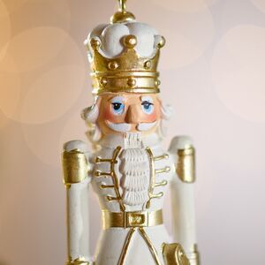 Елочная игрушка Щелкунчик из Страны Сладостей 13 см, белый Winter Deco фото 2