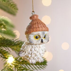Елочная игрушка Филин Кристофер в шапке 7 см Winter Deco фото 3