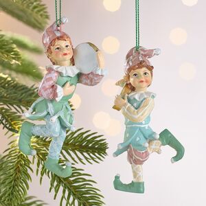 Набор елочных игрушек Эльфы из Гундабада 11 см, 2 шт Winter Deco фото 1
