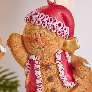 Набор елочных игрушек Пряничные Человечки - Мэтью и Лэсси 9 см, 2 шт  Winter Deco фото 4