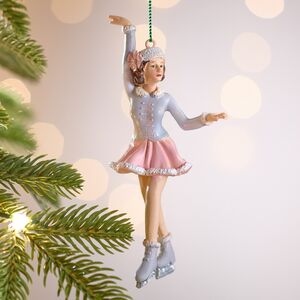 Елочная игрушка Девушка Люсинда на коньках 14 см Winter Deco фото 1