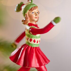 Елочная игрушка Девушка Летиция на коньках 10 см Winter Deco фото 2