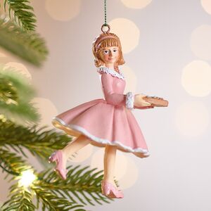 Елочная игрушка Девушка Мирелла с пирогом 12 см Winter Deco фото 1