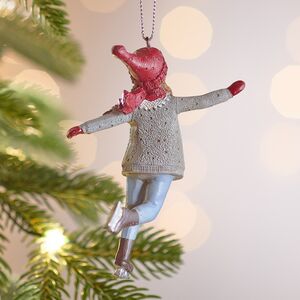 Елочная игрушка Девушка Силвана на коньках 10 см Winter Deco фото 3
