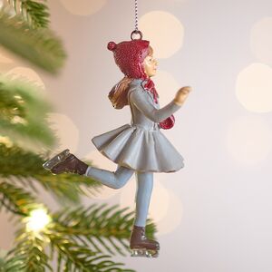 Елочная игрушка Девушка Силвана шапке и муфточке 10 см Winter Deco фото 4