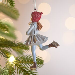 Елочная игрушка Девушка Силвана шапке и муфточке 10 см Winter Deco фото 5
