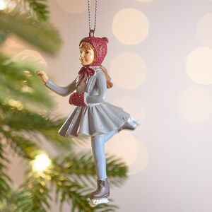 Елочная игрушка Девушка Силвана шапке и муфточке 10 см Winter Deco фото 3