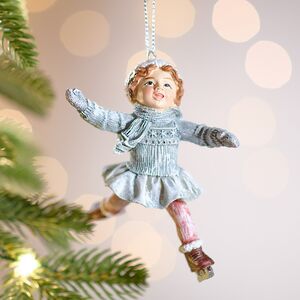 Елочная игрушка Девушка Элма на коньках 11 см Winter Deco фото 1