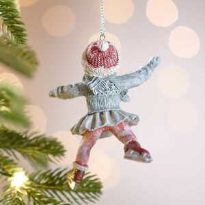 Елочная игрушка Девушка Элма на коньках 11 см Winter Deco фото 4