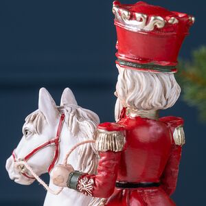 Декоративная фигурка Щелкунчик Гофмана на лошадке-качалке 25 см Winter Deco фото 4