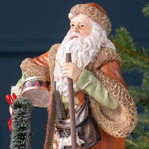 Декоративная фигурка Дед Мороз с венком - Christmas Fairyland 25 см Winter Deco фото 5