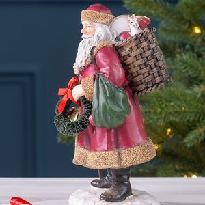 Декоративная фигурка Дед Мороз с посохом - Christmas Fairyland 20 см Winter Deco фото 5