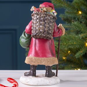 Декоративная фигурка Дед Мороз с посохом - Christmas Fairyland 20 см Winter Deco фото 3