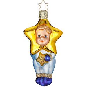 Стеклянная елочная игрушка Little Star 10 см Inge Glas фото 1
