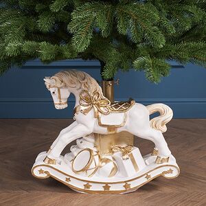 Подставка для елки Лошадка-Качалка с подарками - Enchantmas 47*40 см, диаметр ствола до 3.8 см Winter Deco фото 1