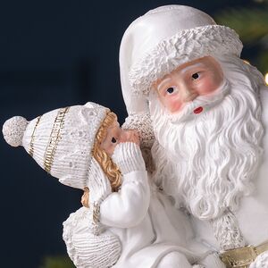 Фигурка Санта Клаус с Девочкой Элли - Merry Christmas 14 см Winter Deco фото 2