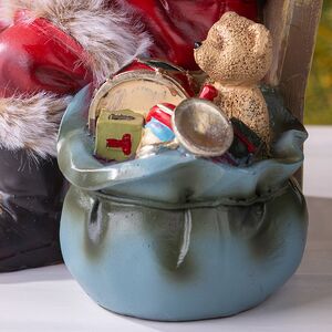 Фигурка Санта Клаус со щелкунчиком в красном кафтане - Merry Christmas 19 см Winter Deco фото 4