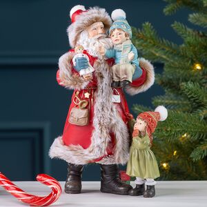 Фигурка Дед Мороз с Каем и Гердой - Merry Christmas 23 см Winter Deco фото 1