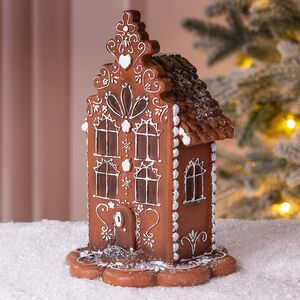 Пряничный Домик с подсветкой Ginger Wonders 20 см Winter Deco фото 5
