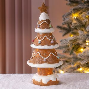 Светящаяся фигурка Елочка - Ginger Wonders 27 см Winter Deco фото 3