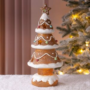 Светящаяся фигурка Елочка - Ginger Wonders 27 см Winter Deco фото 1
