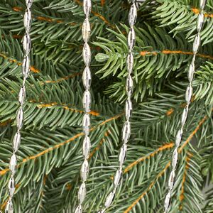 Бусы на елку Radiance 270 см серебряные, пластиковые Winter Deco фото 3