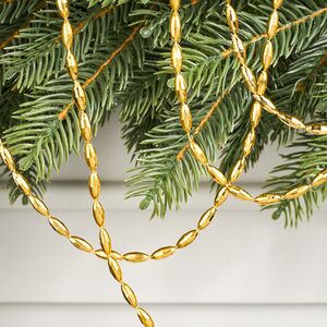 Бусы на елку Radiance 270 см золотые, пластиковые Winter Deco фото 2