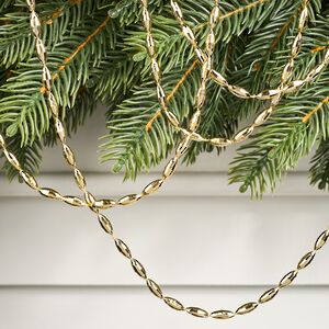 Бусы на елку Radiance 270 см светло-золотые, пластиковые