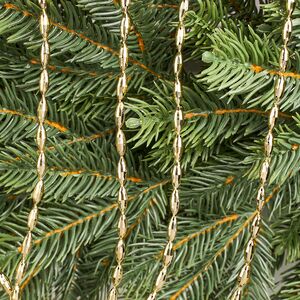 Бусы на елку Radiance 270 см светло-золотые, пластиковые Winter Deco фото 3