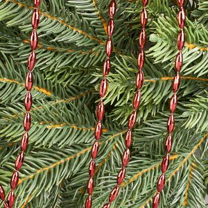 Бусы на елку Radiance 270 см гранатовые, пластиковые Winter Deco фото 3