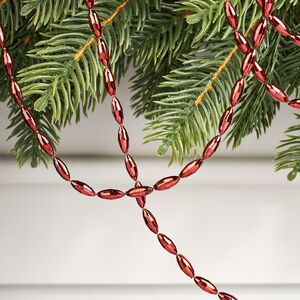 Бусы на елку Radiance 270 см гранатовые, пластиковые Winter Deco фото 2