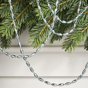 Бусы на елку Radiance 270 см голубые, пластиковые