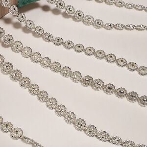 Бусы на елку Vintage Lace - Silver 270 см, пластиковые Winter Deco фото 3