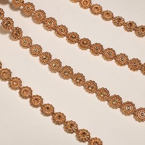 Бусы на елку Vintage Lace - Braun 270 см, пластиковые Winter Deco фото 3