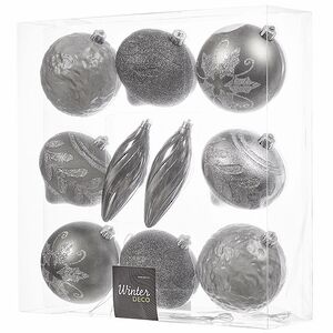 Елочные игрушки Chateau Collections - Quartz Charm 10 см, 10 шт, пластик Winter Deco фото 5