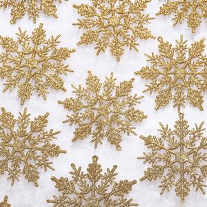 Елочная игрушка Снежинка - Symphony 10 см золотая, 12 шт Winter Deco фото 5