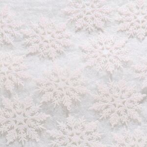 Елочная игрушка Снежинка Symphony 10 см перламутрово-белая, 12 шт Winter Deco фото 1