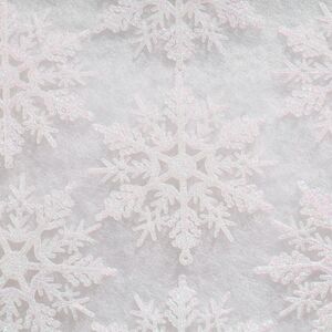 Елочная игрушка Снежинка Symphony 10 см перламутрово-белая, 12 шт Winter Deco фото 5