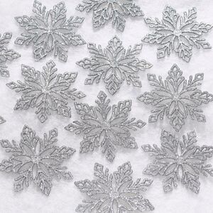 Елочная игрушка Снежинка - Silver Celebration 10 см, 12 шт Winter Deco фото 1
