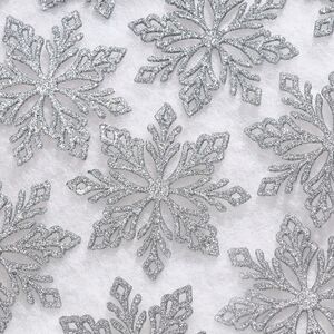 Елочная игрушка Снежинка - Silver Celebration 10 см, 12 шт Winter Deco фото 5
