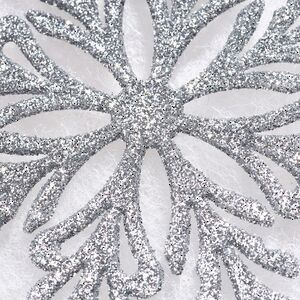 Елочная игрушка Снежинка - Silver Celebration 10 см, 12 шт Winter Deco фото 4