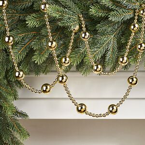 Бусы на елку Alverston - Gold 160 см, пластик